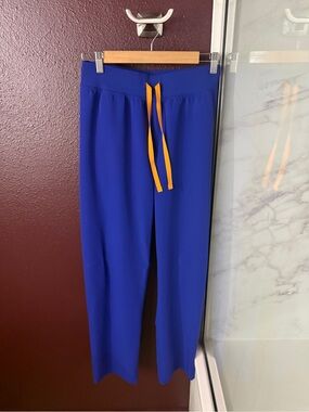 Figs Deep Royal Livingston high waisted scrub pant